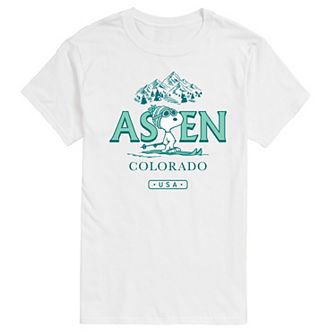 Men's Peanuts Snoopy Aspen Colorado Graphic Tee