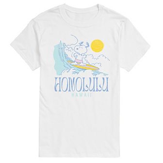 Men's Peanuts Snoopy Honolulu Hawaii Graphic Tee