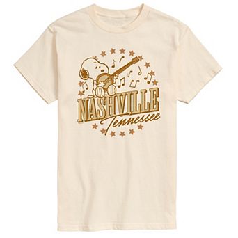 Men's Peanuts Snoopy Nashville Tennessee Graphic Tee