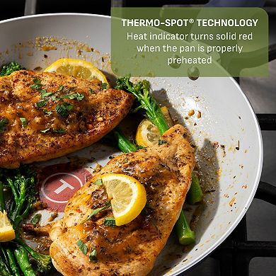 T-Fal Essentials 12-Piece Non-Stick Ceramic Pots & Pans Cookware Set