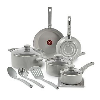 T-Fal Essentials 12 pc Non-Stick Ceramic Pots & Pans Cookware Set