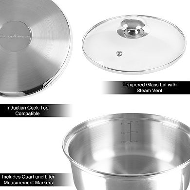 Classic Cuisine 6 Cup Double Boiler Pot Set