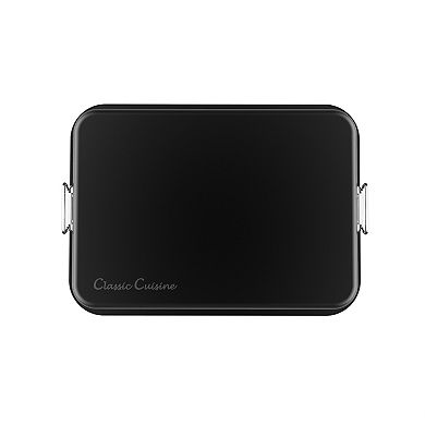 Classic Cuisine Roasting Pan with Angled Rack-Nonstick Oven Roaster & Removable Tray