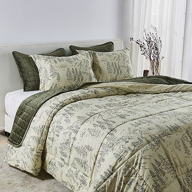 Madelinen® Lodge Reversible Winter Down Alternative Comforter Set with Shams