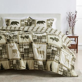 Madelinen® Lodge Reversible Winter Down Alternative Comforter Set with Shams