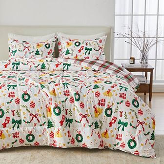Madelinen® Lodge Reversible Winter Down Alternative Comforter Set with Shams