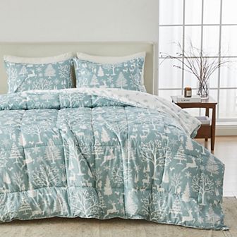 Madelinen® Lodge Reversible Winter Down Alternative Comforter Set with Shams