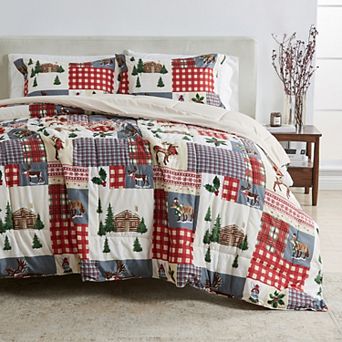 Madelinen® Lodge Reversible Winter Down Alternative Comforter Set with Shams
