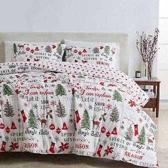 Madelinen® Lodge Reversible Winter Down Alternative Comforter Set with Shams