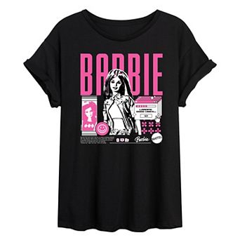 Juniors' Barbie® Y2K Barbie Oversized Tee