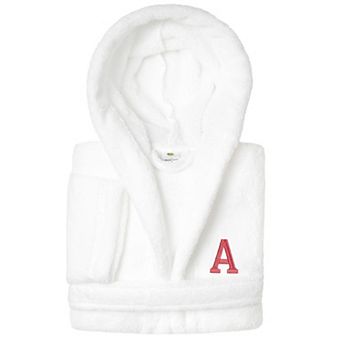 Linum Home Textiles Kids Personalized Embroidery Super Plush Double Brushed Hooded Bathrobe