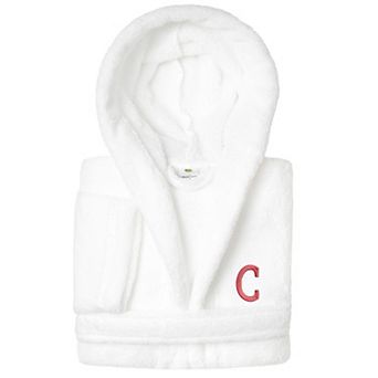 Linum Home Textiles Kids Personalized Embroidery Super Plush Double Brushed Hooded Bathrobe