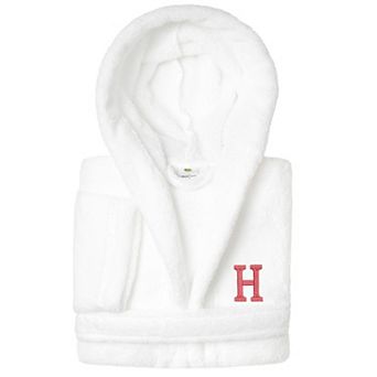Linum Home Textiles Kids Personalized Embroidery Super Plush Double Brushed Hooded Bathrobe