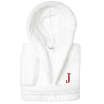 Linum Home Textiles Kids Personalized Embroidery Super Plush Double Brushed Hooded Bathrobe