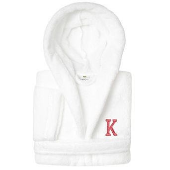 Linum Home Textiles Kids Personalized Embroidery Super Plush Double Brushed Hooded Bathrobe