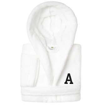 Linum Home Textiles Kids Personalized Embroidery Super Plush Double Brushed Hooded Bathrobe