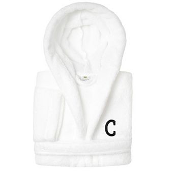 Linum Home Textiles Kids Personalized Embroidery Super Plush Double Brushed Hooded Bathrobe