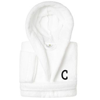 Linum Home Textiles Kids Personalized Embroidery Super Plush Double Brushed Hooded Bathrobe