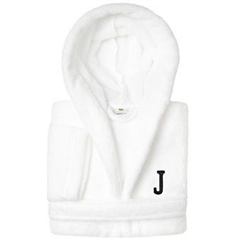 Linum Home Textiles Kids Personalized Embroidery Super Plush Double Brushed Hooded Bathrobe