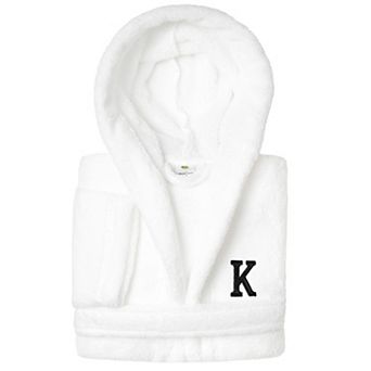 Linum Home Textiles Kids Personalized Embroidery Super Plush Double Brushed Hooded Bathrobe