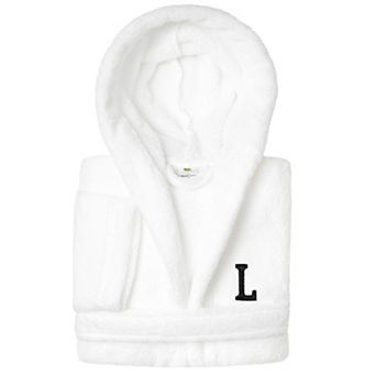 Linum Home Textiles Kids Personalized Embroidery Super Plush Double Brushed Hooded Bathrobe