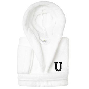 Linum Home Textiles Kids Personalized Embroidery Super Plush Double Brushed Hooded Bathrobe