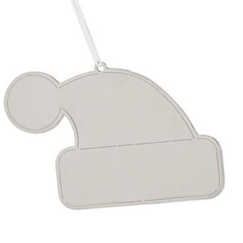 Santa Hat Ornament With White Tassel