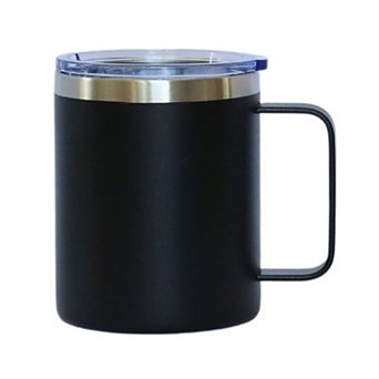 12 Oz Stainless Steel Travel Mug With Handle