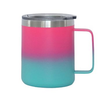 12 Oz Stainless Steel Travel Mug With Handle
