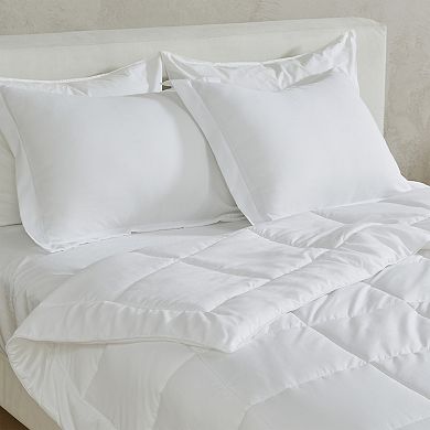 Madelinen® Reversible Solid Patterned Down Alternative Comforter Set with Shams