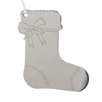 Stocking Ornament With White Tassel