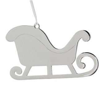 Sleigh Ornament With White Tassel