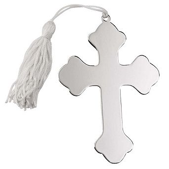 Cross Ornament With White Tassel