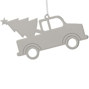 Truck Tree Ornament With White Tassel