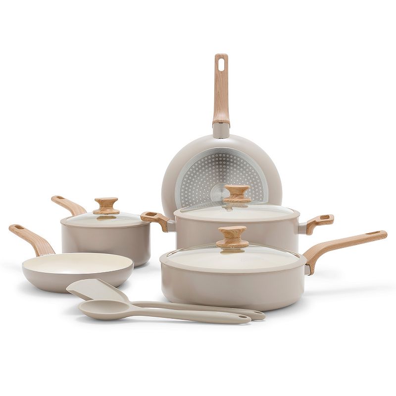 GreenPan Essence Ceramic Nonstick 10-Piece Cookware Set | Taupe