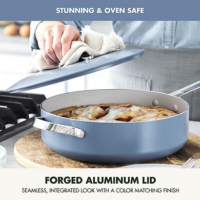 GreenPan Nova 3-pc. Healthy Ceramic Nonstick Cookware Set 10-in. Frypan & 4.37-qt. Sauté Pan with Lid