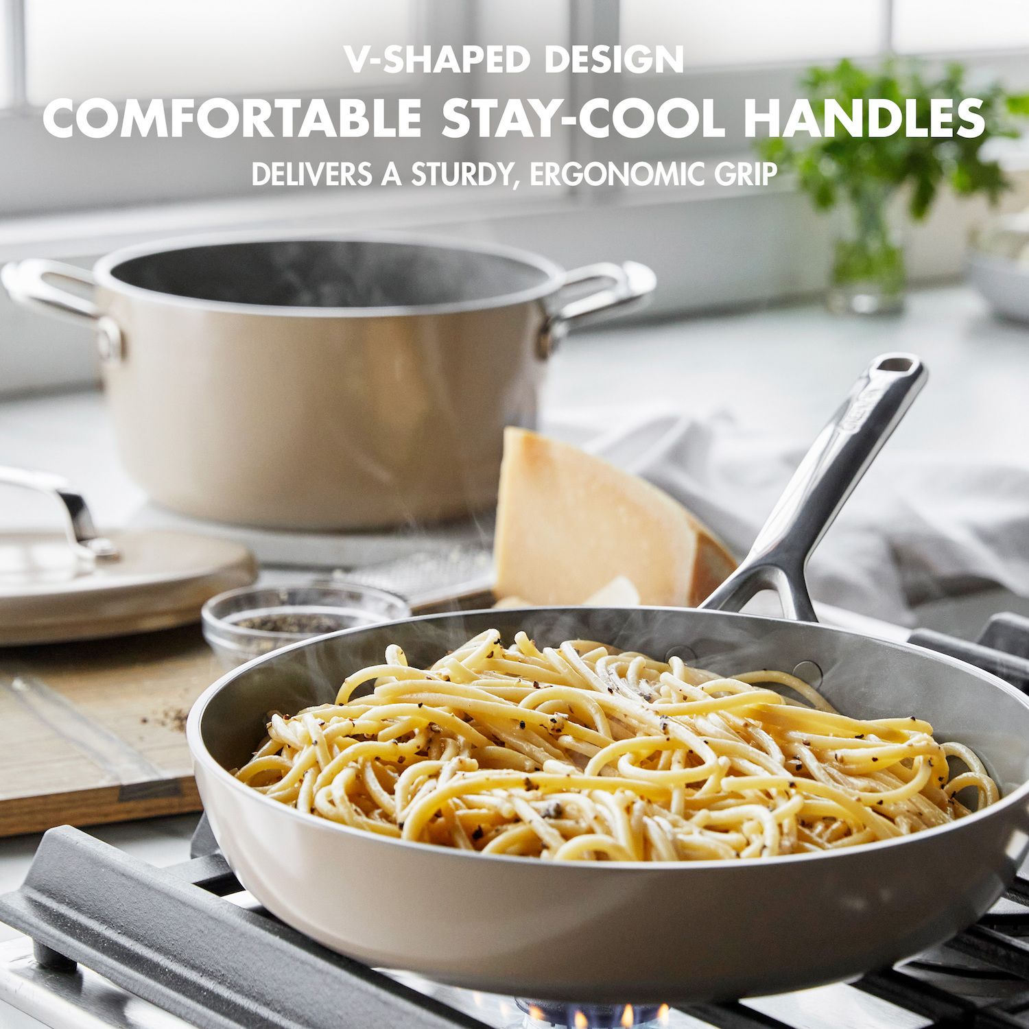 GreenPan GP5 Hard-Anodized Aluminum Healthy Ceramic Nonstick 14-pc. Cookware Pots & Pans Set ‼️incomplete set‼️
