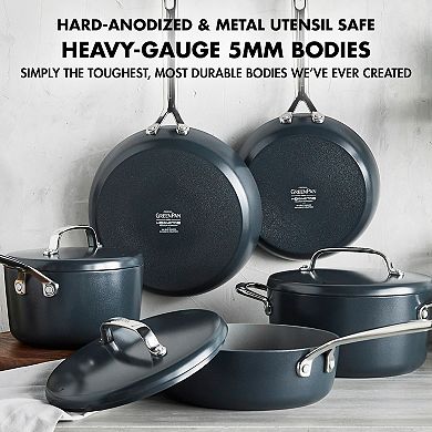 GreenPan GP5 Hard-Anodized Aluminum Healthy Ceramic Nonstick 14-pc. Cookware Pots & Pans Set