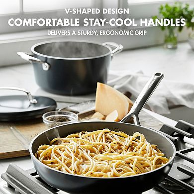 GreenPan GP5 Hard-Anodized Aluminum Healthy Ceramic Nonstick 14-pc. Cookware Pots & Pans Set