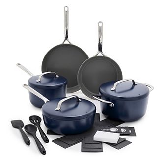 GreenPan GP5 Hard-Anodized Aluminum Healthy Ceramic Nonstick 14 pc Cookware Pots & Pans Set