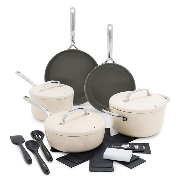 GreenPan GP5 Hard-Anodized Aluminum Healthy Ceramic Nonstick 14-pc