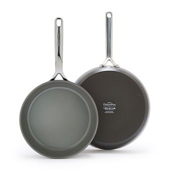GreenPan GP5 Hard-Anodized Aluminum Healthy Ceramic Nonstick 9.5 in & 11 in 2 pc Frying Pan Skillet Set