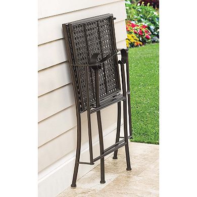 Brylanehome 400 Lbs. Weight Capacity Folding Chair With Cushion