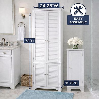 Brylanehome Louvre Linen Cabinet