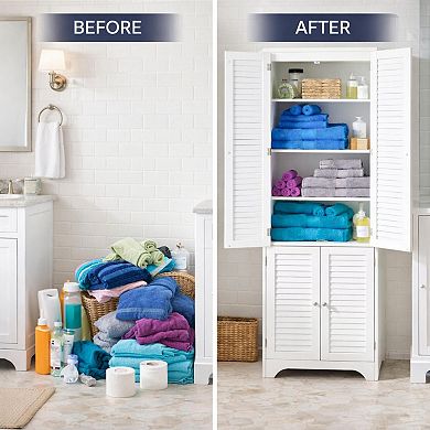 Brylanehome Louvre Linen Cabinet