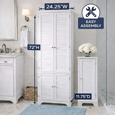 Brylanehome Louvre Linen Cabinet