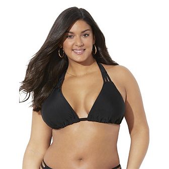 Swimsuits for All Women's Beach Babe Triangle Bikini Top
