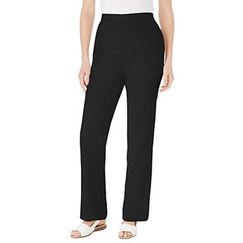 Woman Within Plus Size Petite Straight Leg Linen Pant
