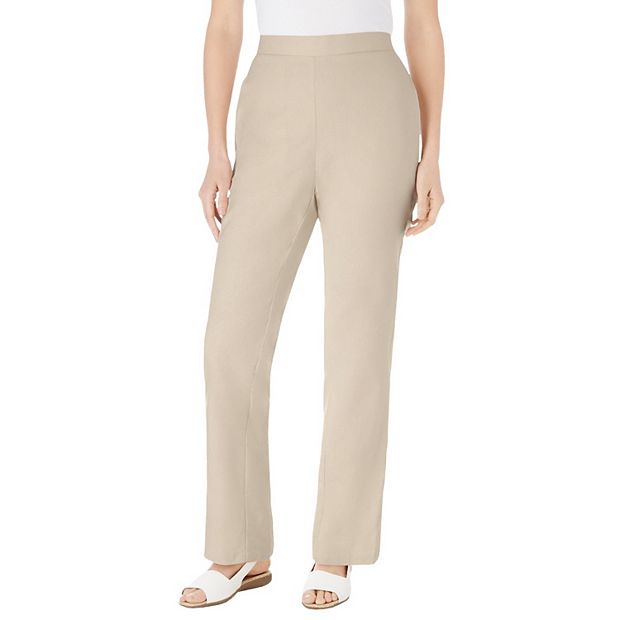 Plus size petite linen pants deals