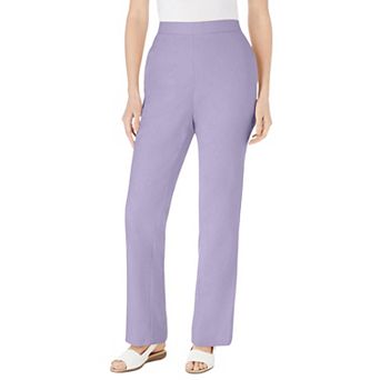 Woman Within Plus Size Straight Leg Linen Pant